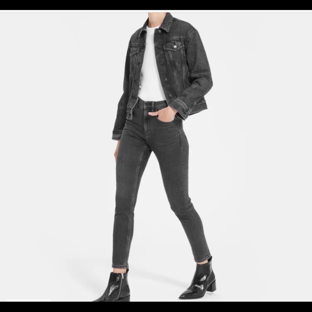 Everlane High waisted skinny jeans - washed gray